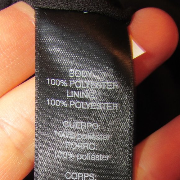 WHBM Tie-Neck Shadow Stripe Plaid Blouse - Picture 9 of 10